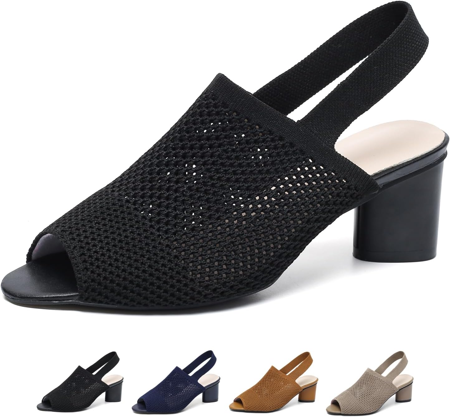 エスタシオン　未使用級　グルグルモチーフ 2wayサボサンダル　レザー　L 黒 エスタシオン] 革 グルグルモチーフ サボサンダル (L(24.0cm-24.5cm